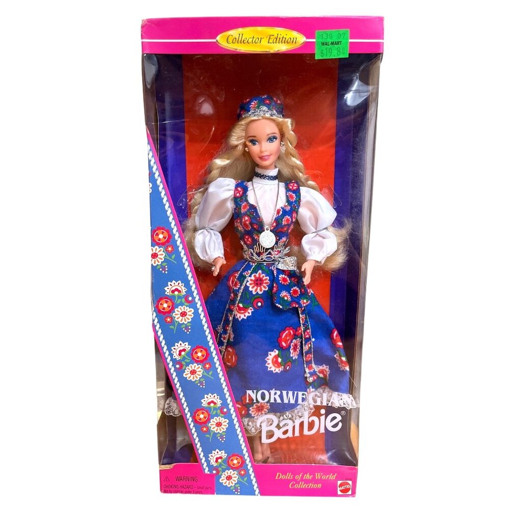 Norwegian Barbie # 14450 Dolls Of The World Collection Mattel 1995 NRFB